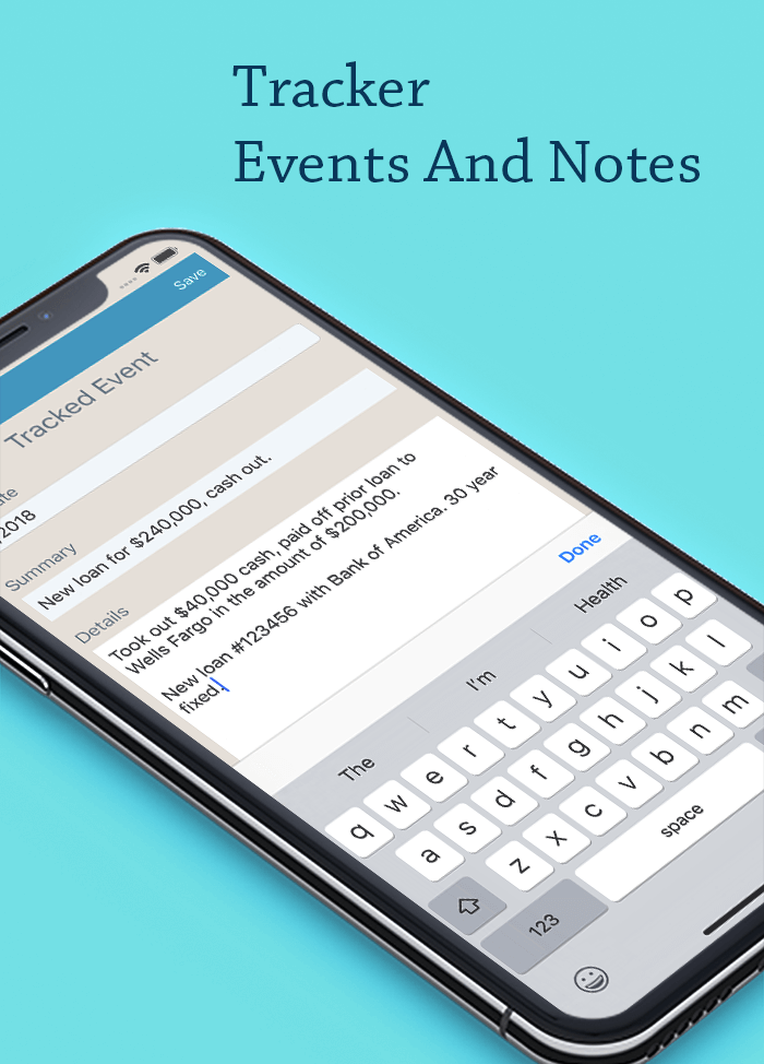 Tracker - Events and Notes: App Overview